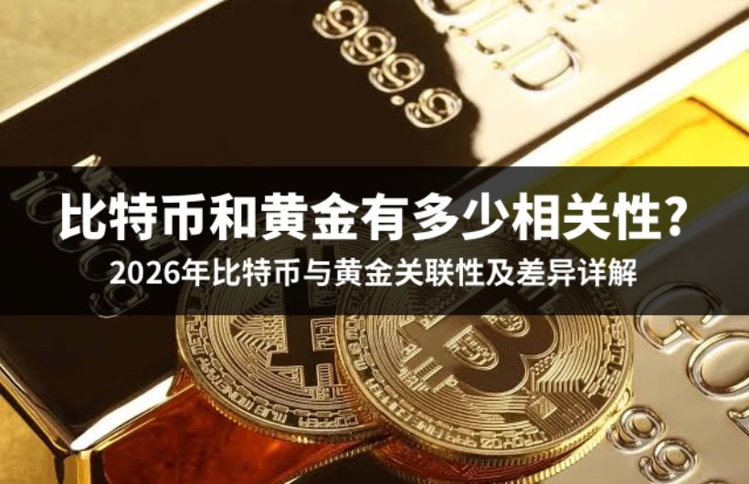 比特币和黄金有多少相关性?2026年比特币与黄金关联性及差异详解
