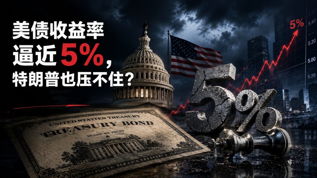 特朗普难题来了？美债收益率逼近5%，对美股、黄金和数字资产有什么影响？