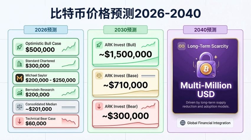 2026年比特币能涨到多少钱？2026年比特币价格预测分析